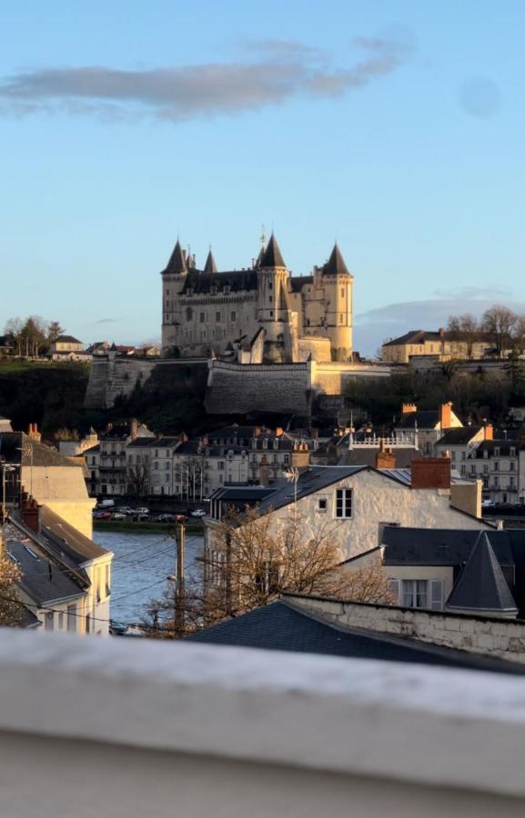La Terrasse Saumuroise - Vue Chateau & Loire Exterior foto